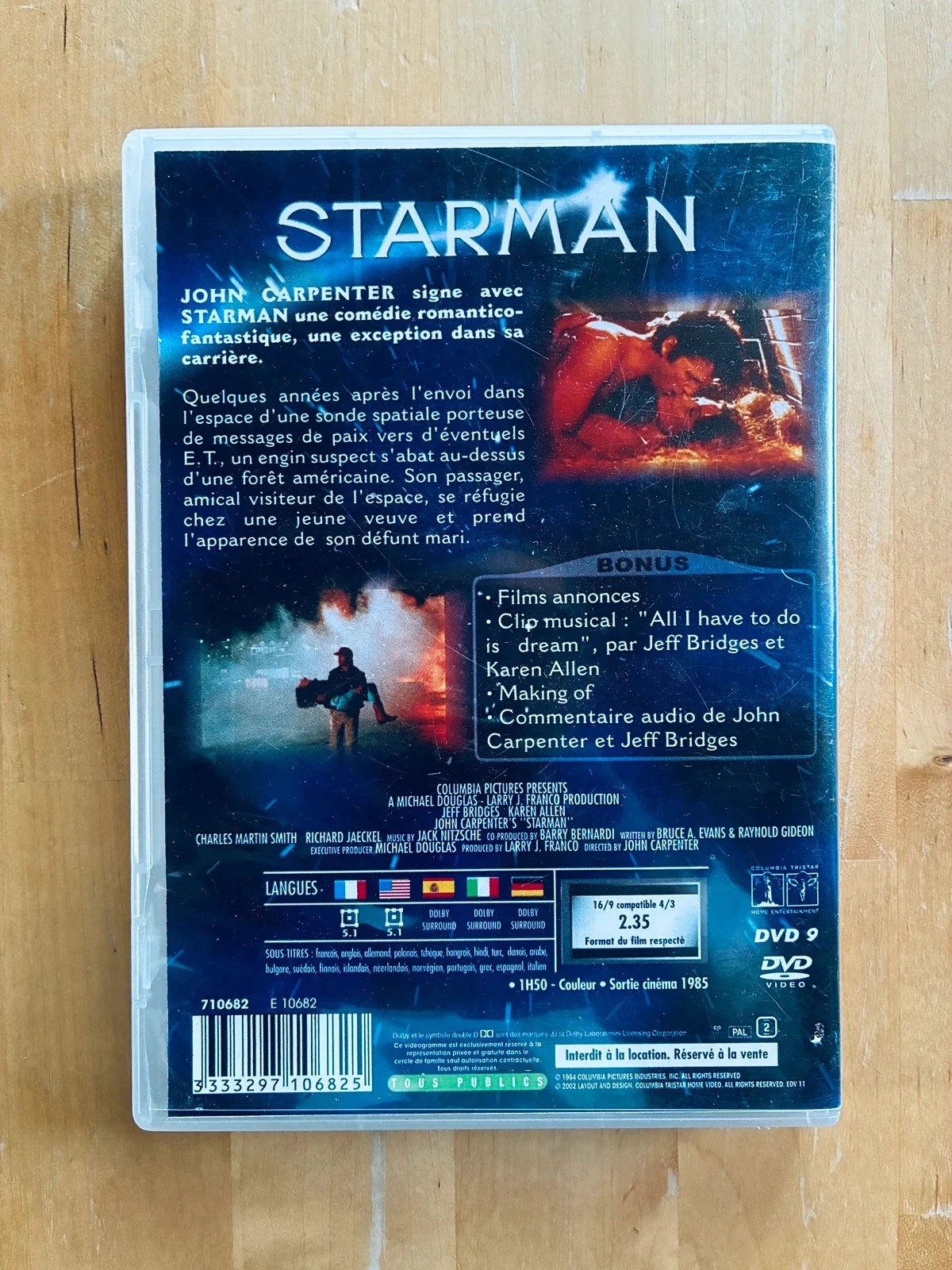 DVD Starman de John Carpenter. – photo 3